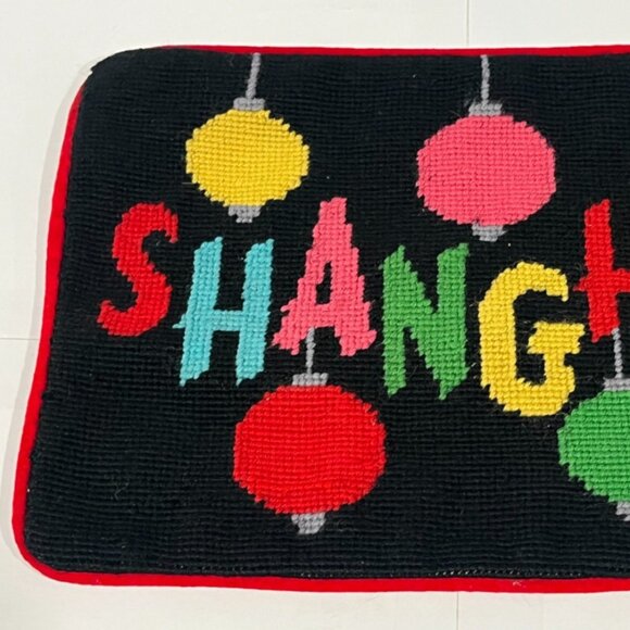 Jonathan Adler SHANGHAI Needlepoint Pillow Cover - Excellent Condition! - Picture 2 of 5